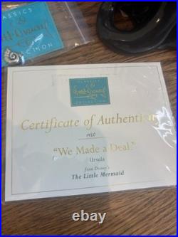 Disney WDCC Ursula'We Made a Deal' Figurine withCertificate & Charm The Little Me