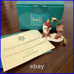 Disney Wdcc Chip & Dale Little Mischief Makers Christmas Ornament Pluto's Tree