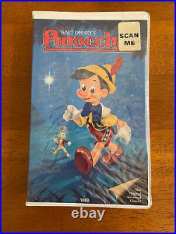 Disney classic pinocchio vhs black diamond new and sealed 239V 1986 clam shell