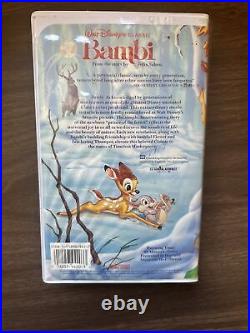 Disney's Classic Bambi VHS Black Diamond Classics Edition RARE orig. INSERTS