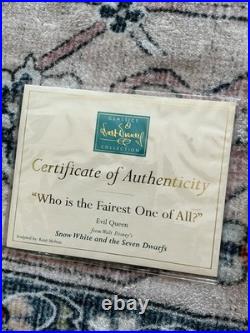 Evil Queen WDCC Who Is The Fairest One Of All Snow White X2 Figurines Statue LTD