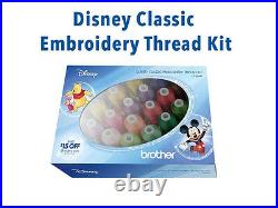 Genuine Brother ETPDISCL24 24 Cones Disney Classic Machine Embroidery Thread Kit