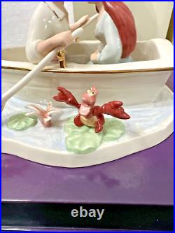 LENOX DISNEY SHOWCASE THE LITTLE MERMAID MOONLIGHT KISS BRAND NEW IN BOX WithCOA