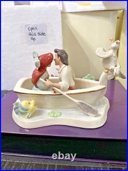 LENOX DISNEY SHOWCASE THE LITTLE MERMAID MOONLIGHT KISS BRAND NEW IN BOX WithCOA