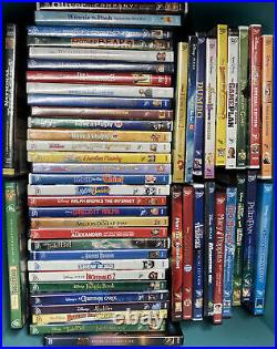 LOT (50) Walt Disney Pixar DVD Movies Animated Cartoon Family Kids Children