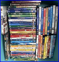 LOT (50) Walt Disney Pixar DVD Movies Animated Cartoon Family Kids Children