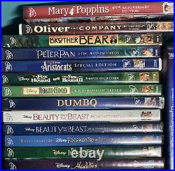 LOT (50) Walt Disney Pixar DVD Movies Animated Cartoon Family Kids Children