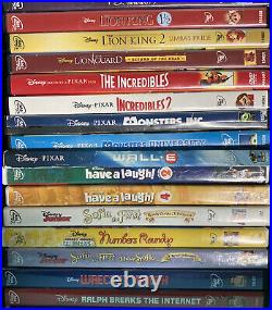 LOT (50) Walt Disney Pixar DVD Movies Animated Cartoon Family Kids Children