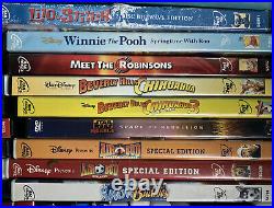 LOT (50) Walt Disney Pixar DVD Movies Animated Cartoon Family Kids Children