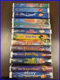 LOT OF 40 Walt Disney VHS movies. 12+ BLACK DIAMOND CLASSICS