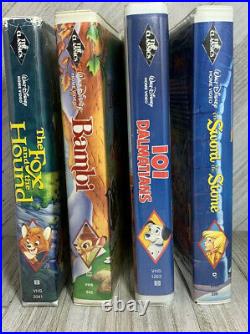 Lot of 4 Walt Disney Classics VHS Tapes Rare Black Diamond