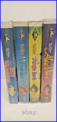 Lot of 4 Walt Disney Classics VHS Tapes Rare Black Diamond