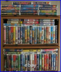 Lot of 76 Walt Disney VHS Tapes Black Diamond Classics, Masterpieces + 1 Bonus
