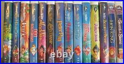 Lot of 76 Walt Disney VHS Tapes Black Diamond Classics, Masterpieces + 1 Bonus