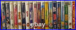 Lot of 76 Walt Disney VHS Tapes Black Diamond Classics, Masterpieces + 1 Bonus