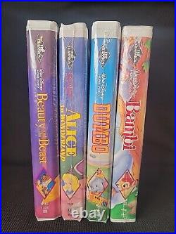 NEW! 4 Walt Disney Classics BLACK DIAMOND Edition Movies Home Videos RARE