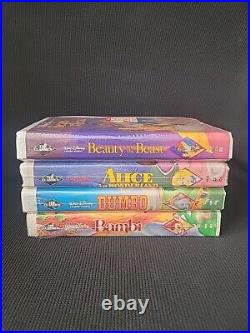 NEW! 4 Walt Disney Classics BLACK DIAMOND Edition Movies Home Videos RARE