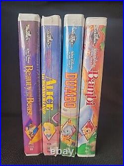 NEW! 4 Walt Disney Classics BLACK DIAMOND Edition Movies Home Videos RARE