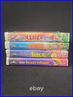 NEW! 4 Walt Disney Classics BLACK DIAMOND Edition Movies Home Videos RARE