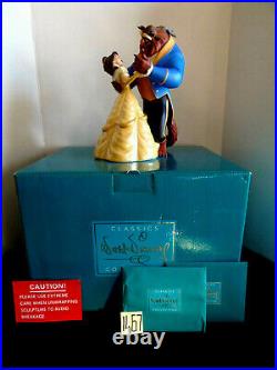 NEW WDCC Disney Beauty and The Beast Belle Tale As Old As Time COA Dance Figure