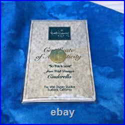NIB DisneyWDCCCINDERELLA AND PRINCESO THIS IS LOVE 9 1/2 COA