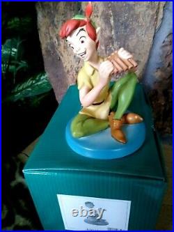 PETER PAN WDCC FOREVER YOUNG DISNEY FIGURINE, Brand New, MIB withlitho and COA