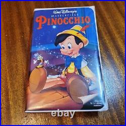 Pinocchio VHS Rare Walt Disney's Masterpiece Collection 1993