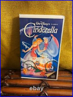RARE Black Diamond Classic? Walt Disney's Cinderella VHS Tape 1988 Stock#410