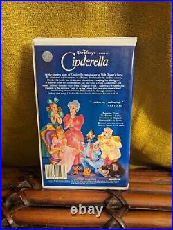 RARE Black Diamond Classic? Walt Disney's Cinderella VHS Tape 1988 Stock#410