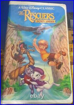 RARE Black Diamond Classic Walt Disney's The Rescuers Down Under- VHS Tape