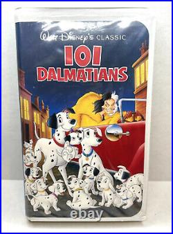 RARE Black Diamond Classics 101 Dalmatians Walt Disney (VHS, 1992) #1263