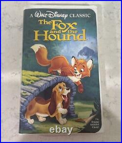 RARE Black Diamond Edition The Fox and the Hound VHS Tape Walt Disney Classics