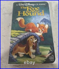 RARE Black Diamond Edition The Fox and the Hound VHS Tape Walt Disney Classics