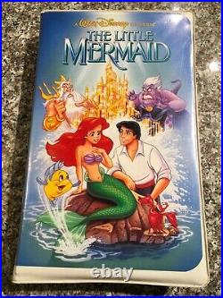 RARE Disney The Little Mermaid (VHS, 1989, Black Diamond Edition) Banned Cover