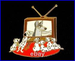 RARE LE Disney Auctions Pin from 2004 101 Dalmatians Watch Classic TV Puppy Dog