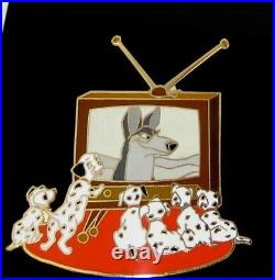 RARE LE Disney Auctions Pin from 2004 101 Dalmatians Watch Classic TV Puppy Dog