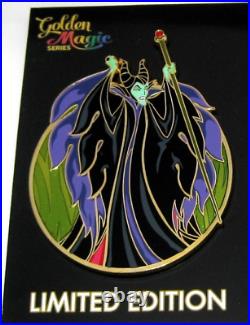 RARE Maleficent LE Jumbo Disney Pin Villain Classic Flames Staff Angry Acme NEW