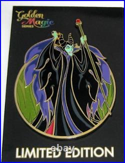 RARE Maleficent LE Jumbo Disney Pin Villain Classic Flames Staff Angry Acme NEW