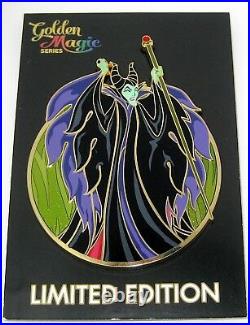 RARE Maleficent LE Jumbo Disney Pin Villain Classic Flames Staff Angry Acme NEW