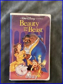 RARE Vintage Walt Disney's Beauty and The Beast VHS 1992 Black Diamond Classic