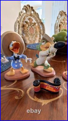 RARE Vtg Walt Disney Classics Collection, THE THREE CABALLEROS Figurines set