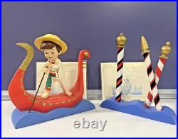 RARE WDCC It's A Small World-Italy-Serenade & Gondolier Poles Box/COA for both