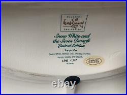 RARE WDCC SNOW WHITE SOUP'S ON LE Signature Series 1592/1937