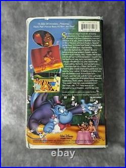 RARE Walt Disney's ALADDIN VHS TapeBlack Diamond Edition #1662Classic