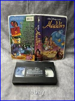 RARE Walt Disney's ALADDIN VHS TapeBlack Diamond Edition #1662Classic