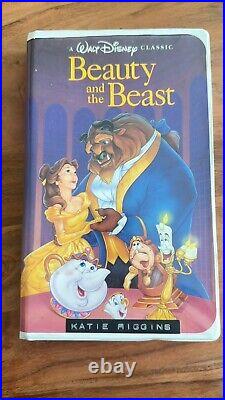 RARE Walt Disney's Beauty and The Beast VHS 1992 Black Diamond Classic