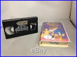 RARE Walt Disney's Beauty and The Beast VHS 1992 Black Diamond Classic LEAD VHS