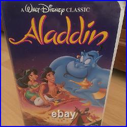 RARE Walt Disneys Aladdin Black Diamond Classic VHS #1662