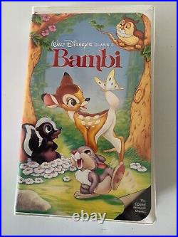 Rare Bambi Walt Disney Black Diamond Classics Collection VHS Tape # 942