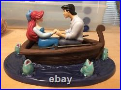 Rare NLE WDCC The Little Mermaid Kiss the Girl withBox and Sealed COA